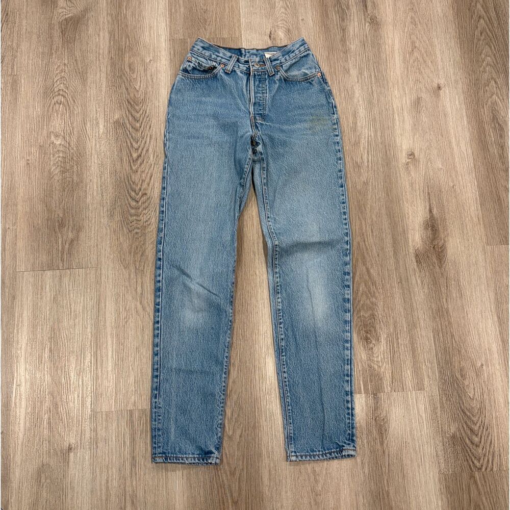 Vtg 80s Levis 501XX Jeans Women's 24x30 Blue Straight Fit Denim Pants USA Made
